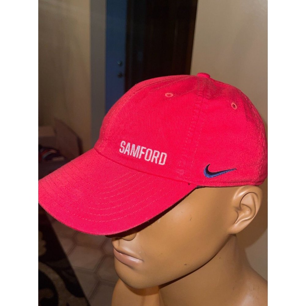 Samford Men's Red Cotton Heritage86 DRI-FIT Adjustable Baseball Outdoor Cap Hat